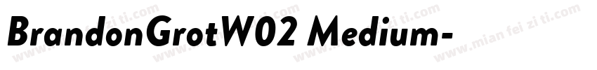 BrandonGrotW02 Medium字体转换